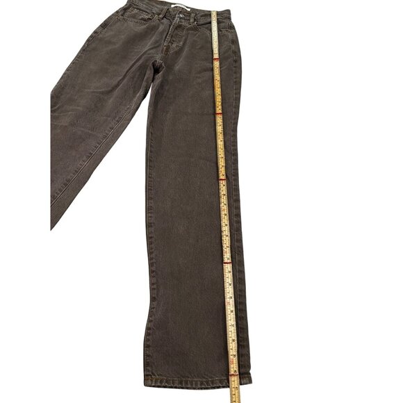 PacSun Brown Wide-Leg Denim Jeans Unisex - Picture 7 of 12